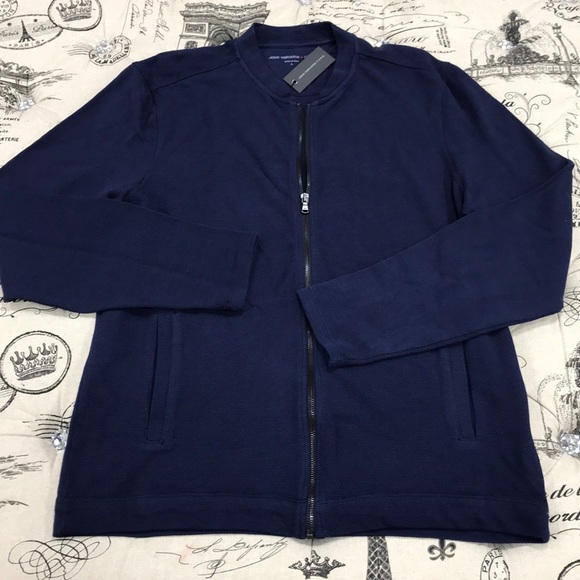 🎁 John Varvatos Star USA Zip Up Knit Jacket - Picture 4 of 8